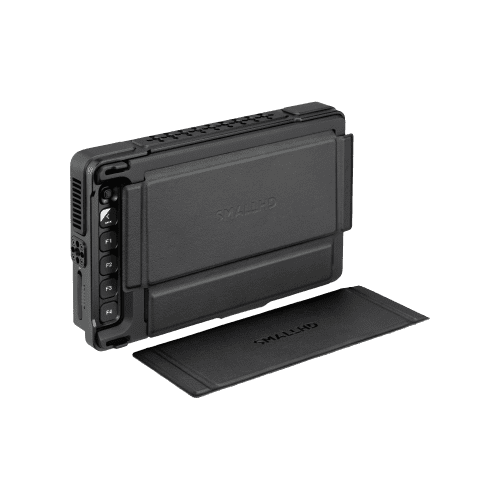 SmallHD 17 1233 Ultra 7 Sunhood Quarter Raised Front Right Installed Closed