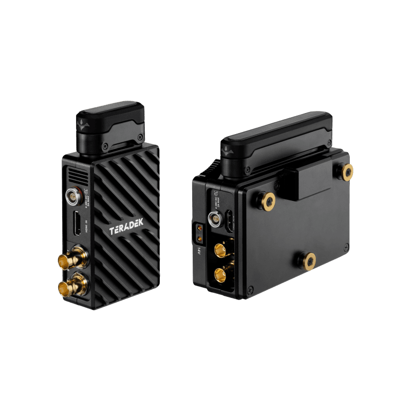 Teradek 10 2260 GII Bolt 6 LT 750 Int Ant TX Int Ant RX Gold Mount Quarter Raised Back Left