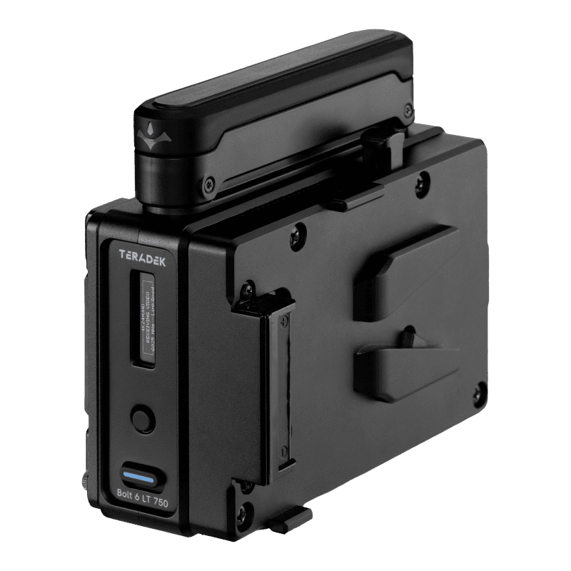 Teradek 10 2264 V Bolt 6 LT 750 Int Ant RX V Mount Quarter Raised Front Left VM v2