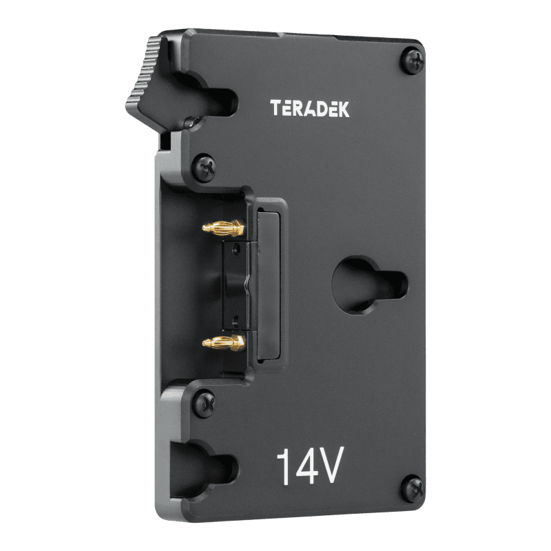 Teradek 11 0890 LegacyBatteryPlateFemaleGold MountBolt30001000 Quarter 1